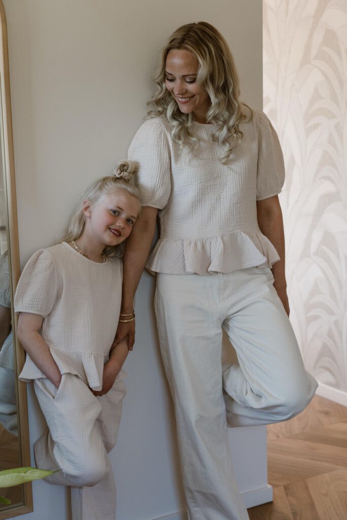 Rose blouse creme
