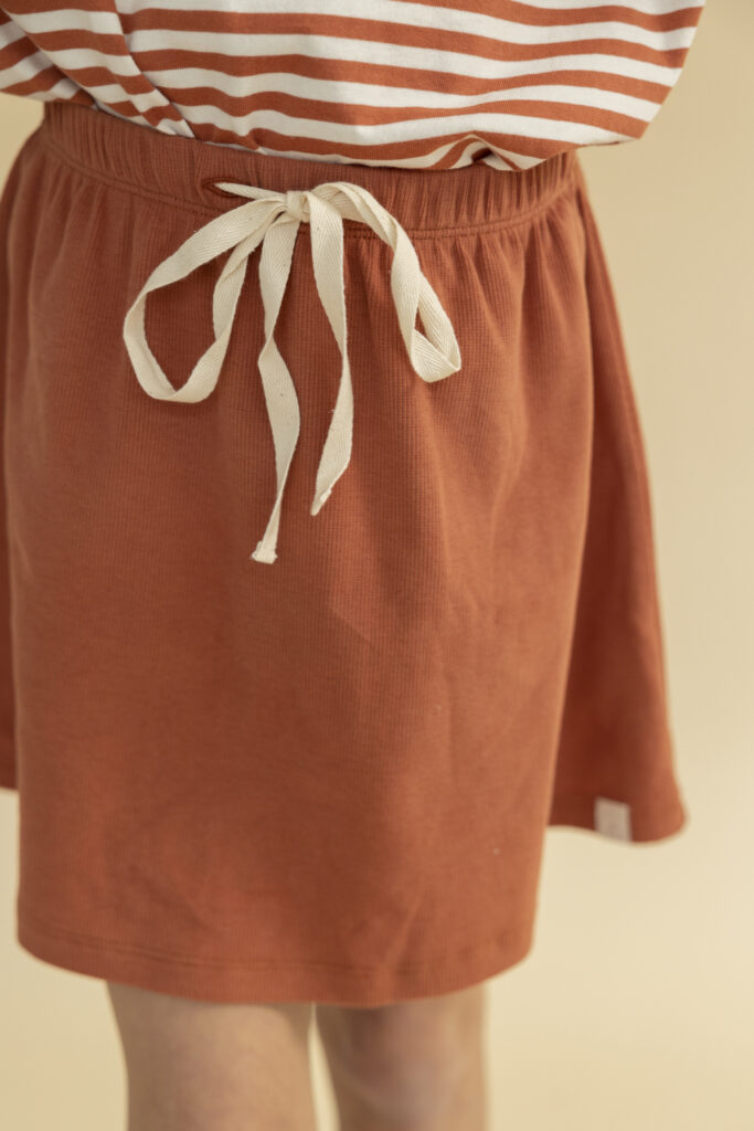 Noa skirt brick rib
