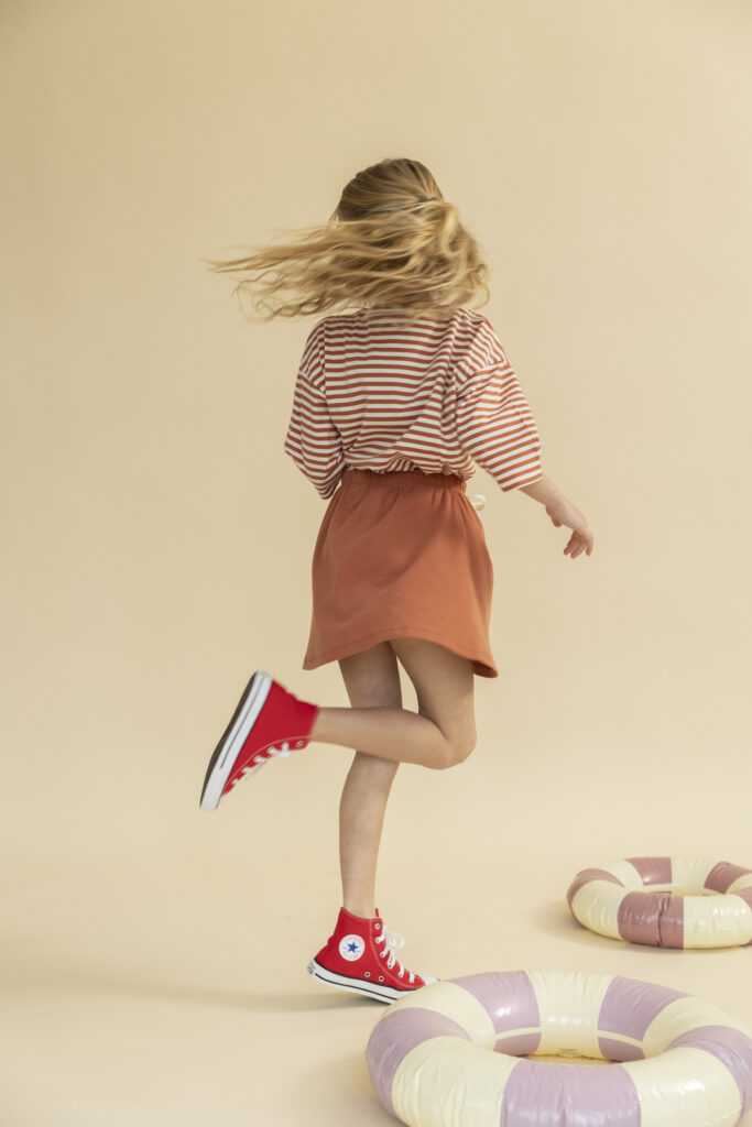Noa skirt brick rib