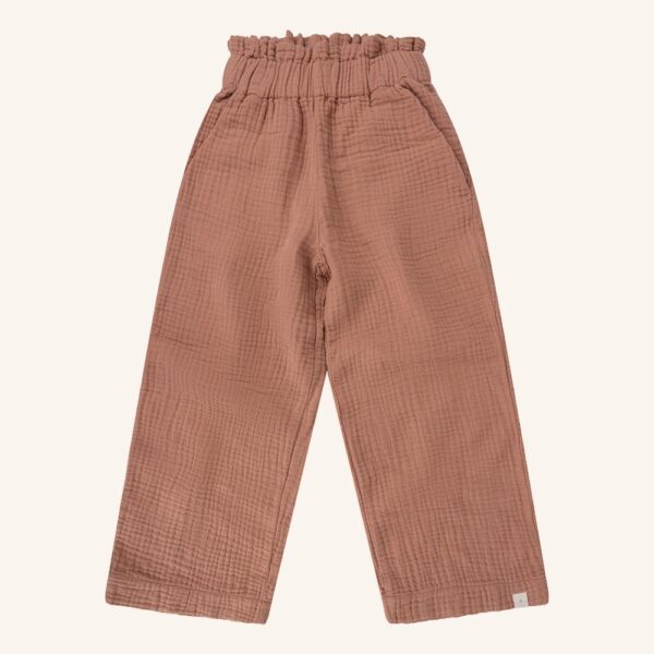 Wide leg cork mousseline