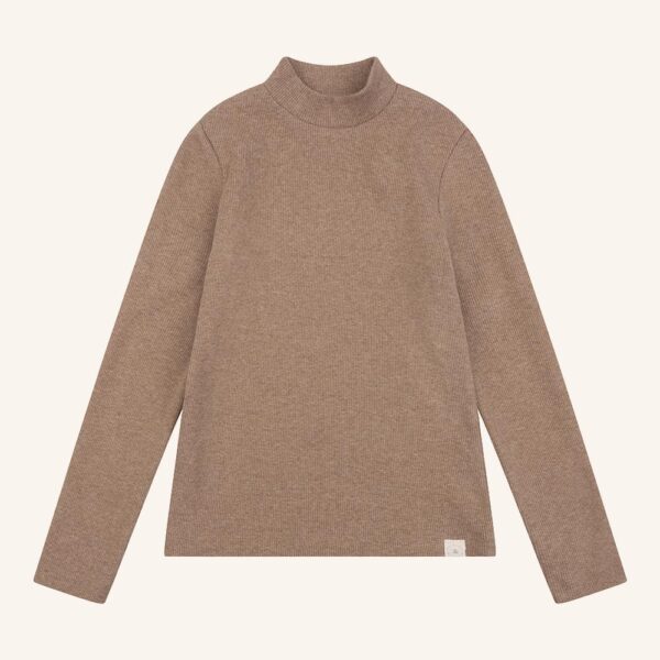 Mees top brown melange