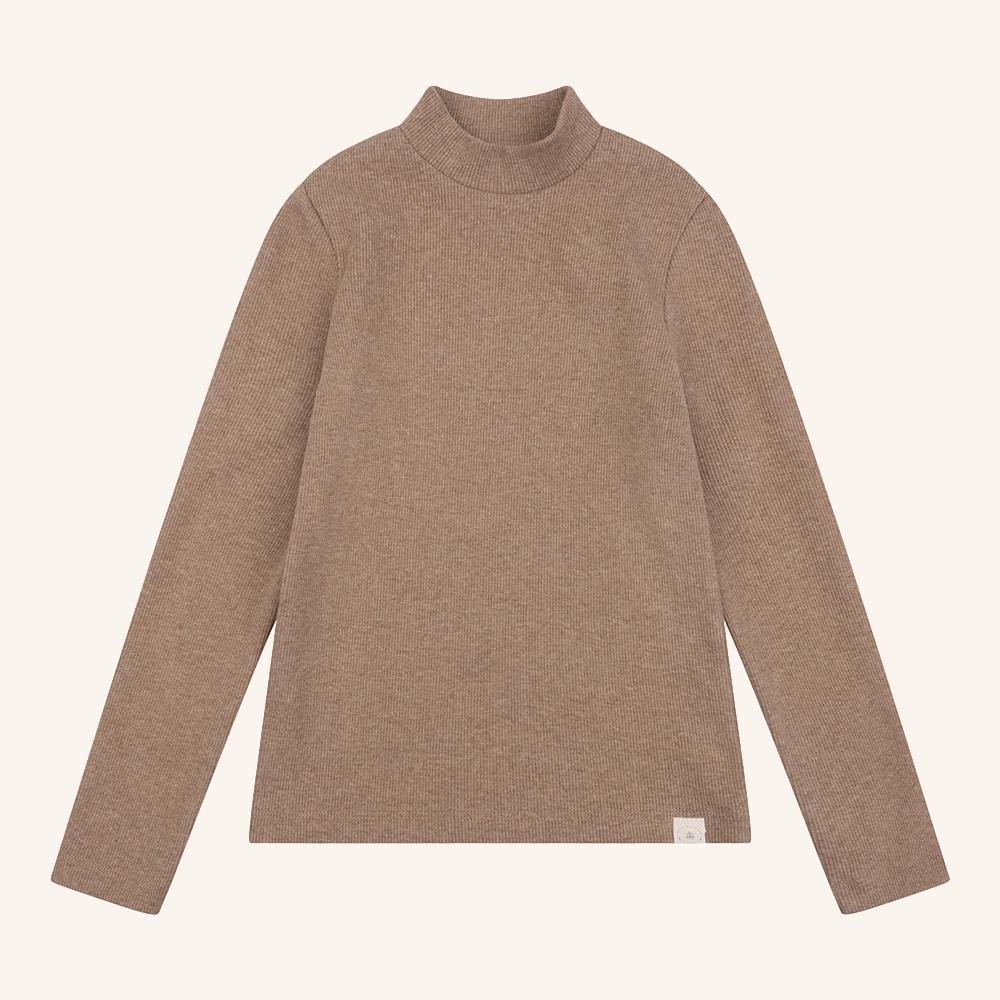 Mees top brown melange