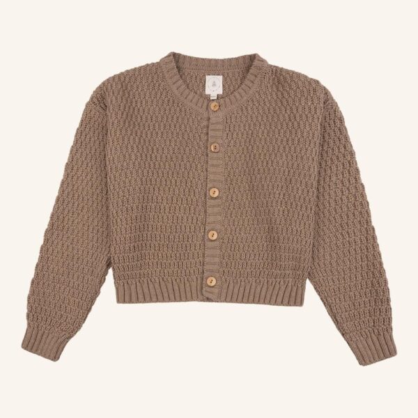 Lux knit sweater brown melange