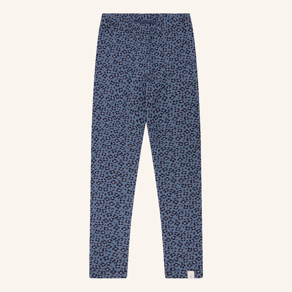Legging navy leopard flower