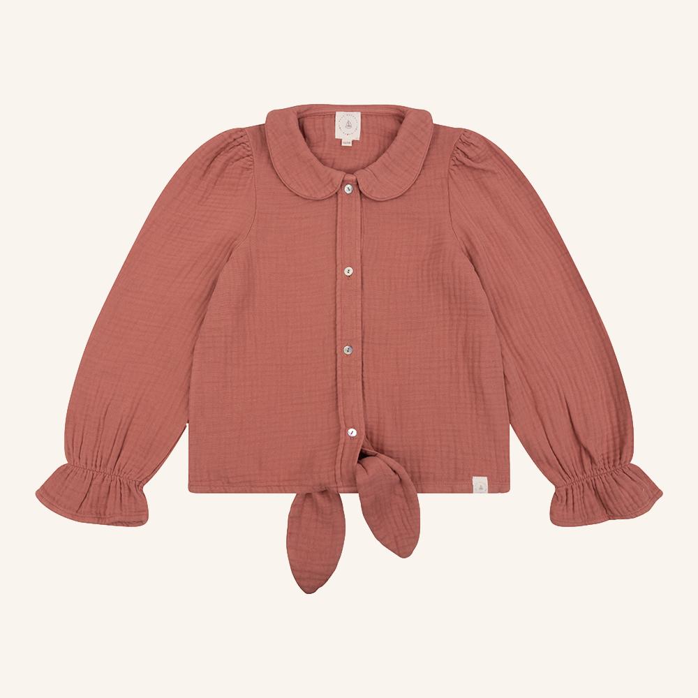 Faye blouse brick mousseline