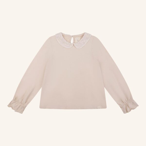 June top flower broderie