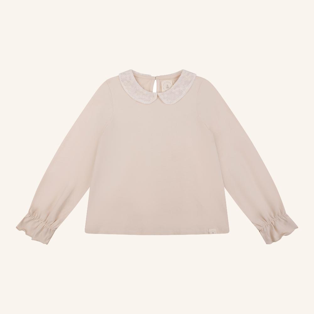 June top flower broderie