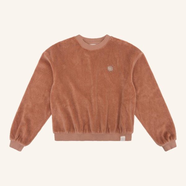 Oversized sweater bath terry cork sun