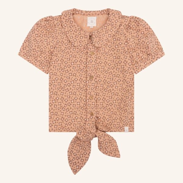 Faye blouse leopard flower pink sand