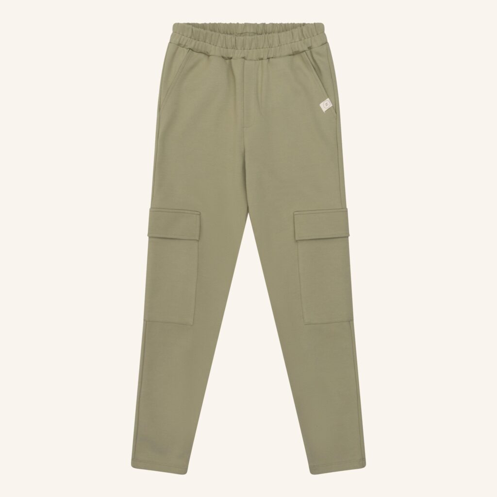 Chino baggy with pockets green