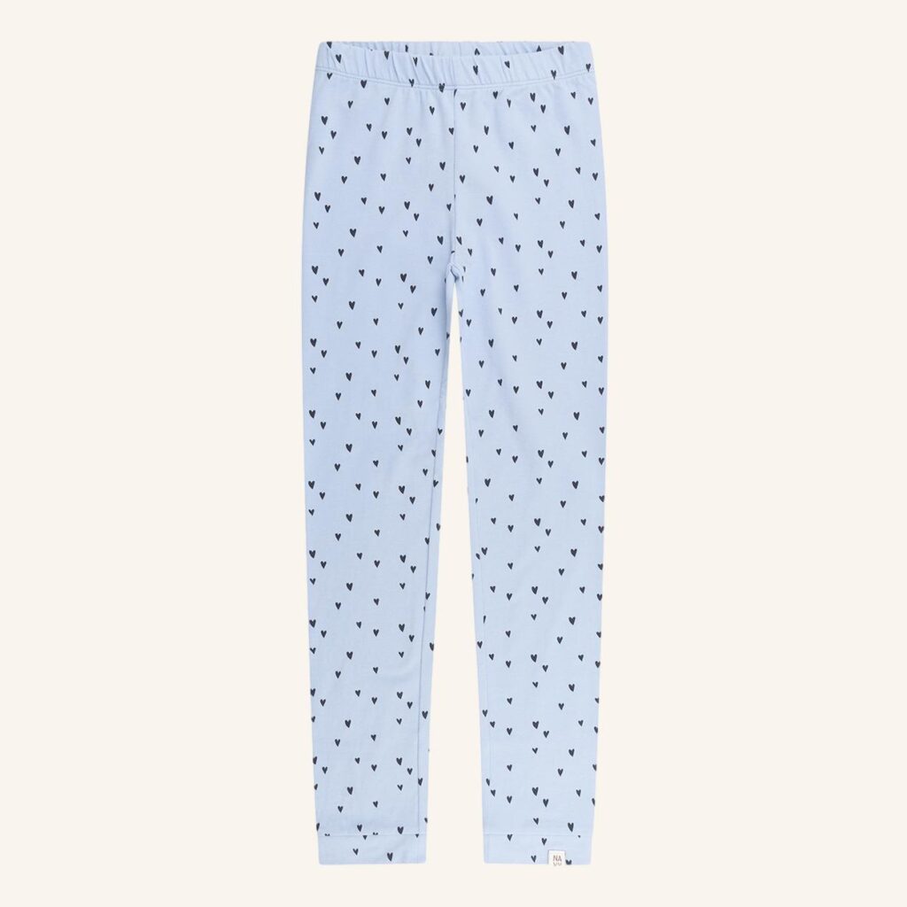 Legging light blue hearts