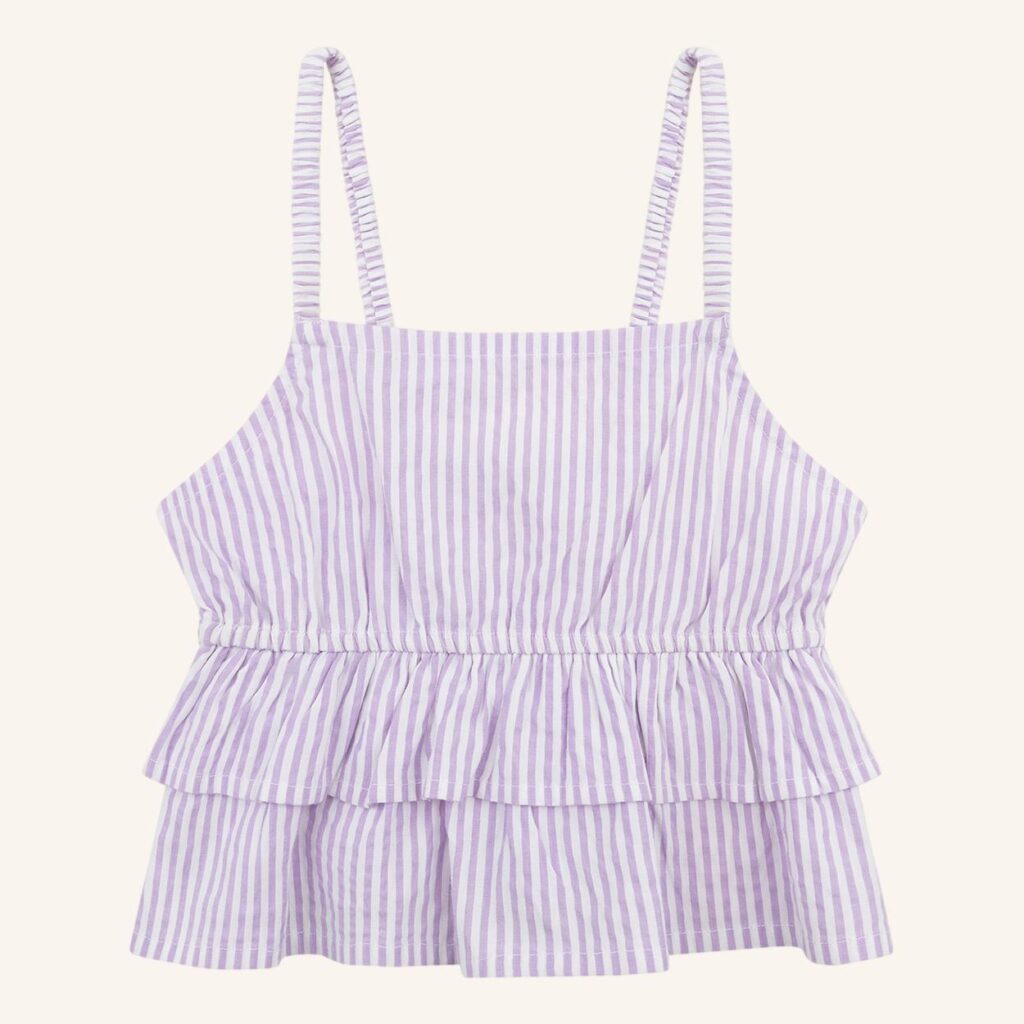 Pien top Lila stripe