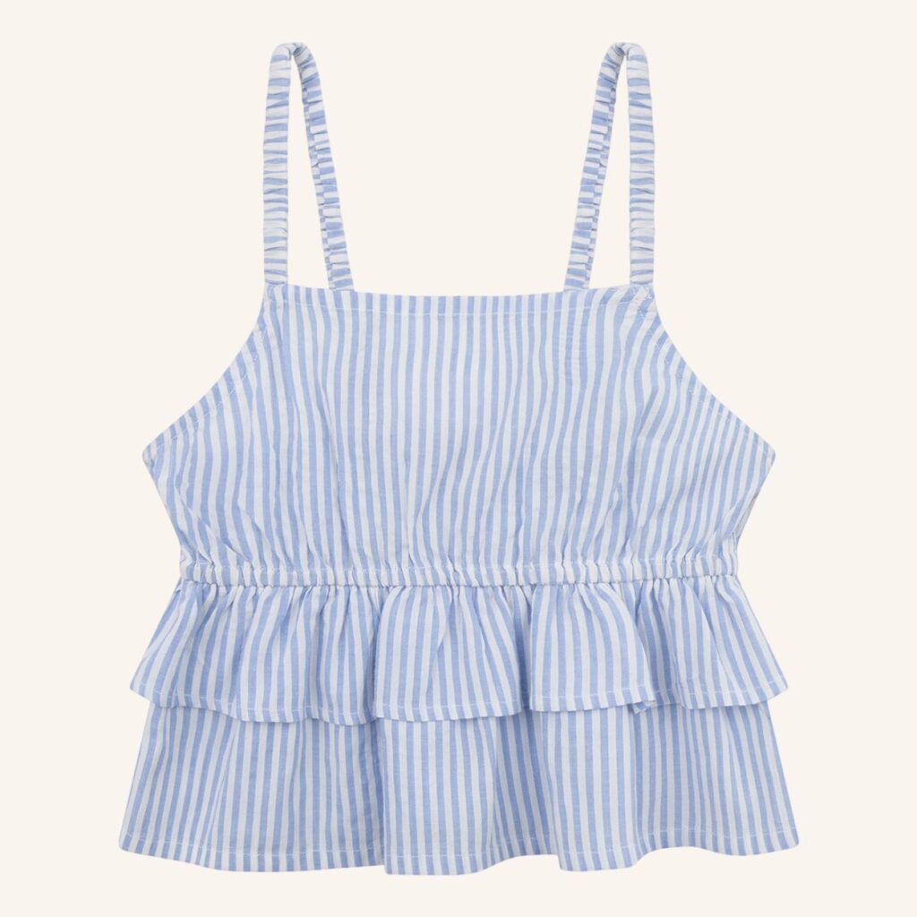 Pien top blue stripe