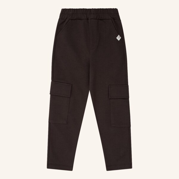 Pantalon chino marron foncé avec poches