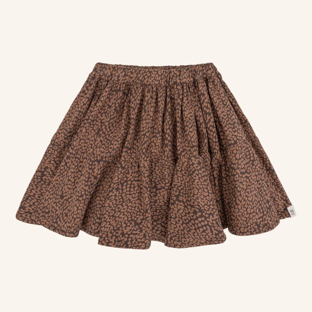 Faith skirt leopard brown