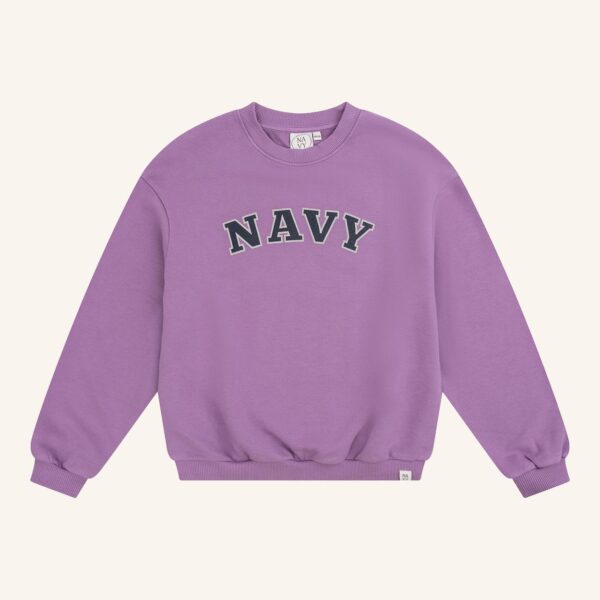Oversized lilac sweater NAVY