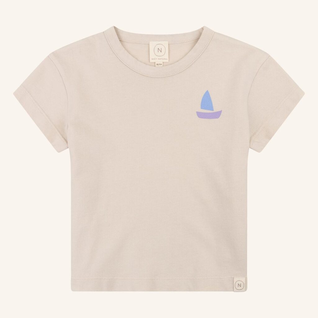 Sem T-shirt Little Boat Ecru