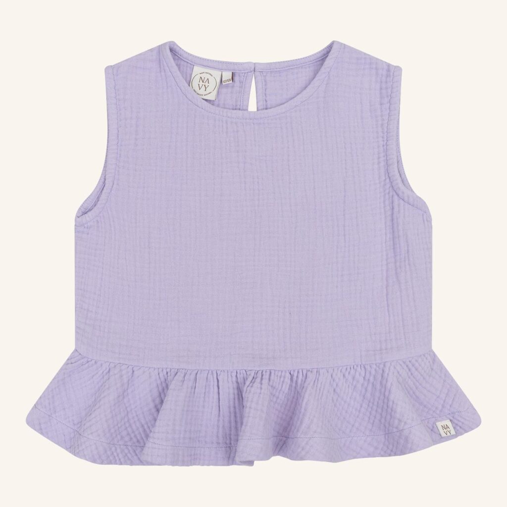 Rose top lilas mousseline
