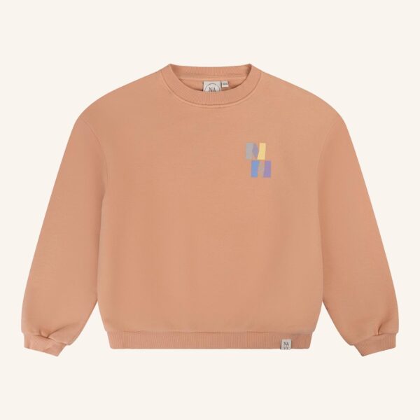 Oversized sweater peach NN