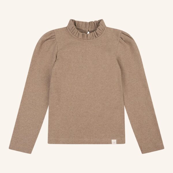Loulou top brown melange