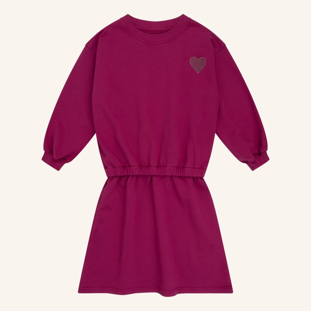 Sweaterdress berry jersey
