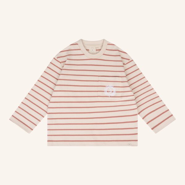 Yves longsleeve brick stripe