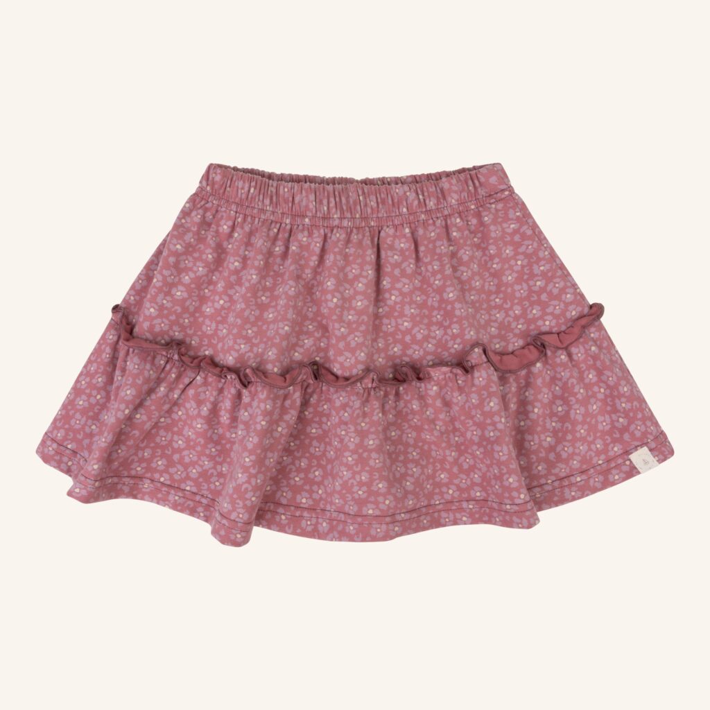 Bo skirt leopard lilas flower
