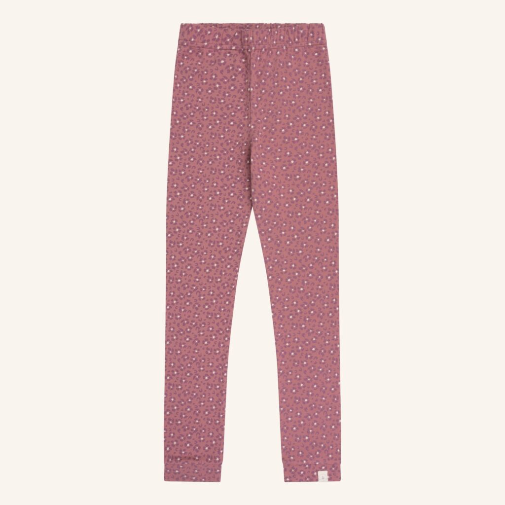 Legging rose leopard flower