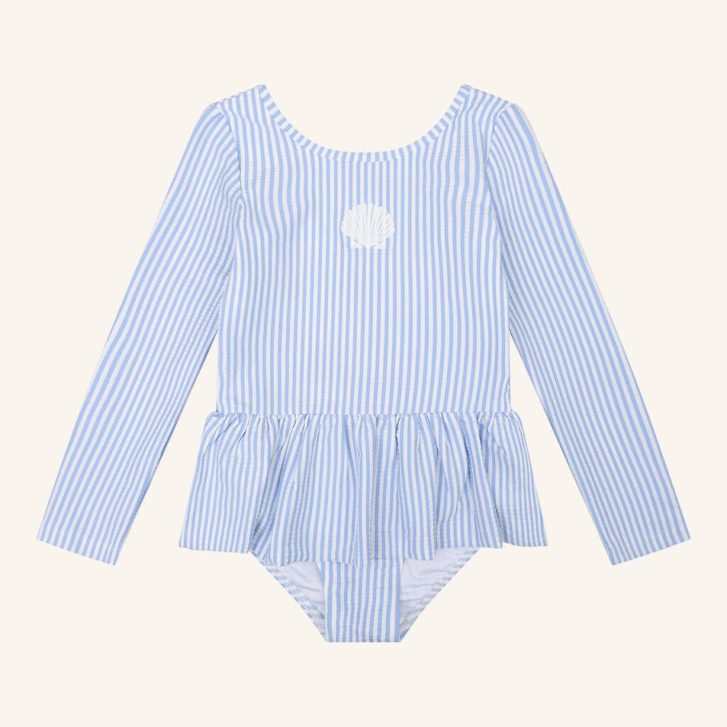 Swimsuit blue stripe
