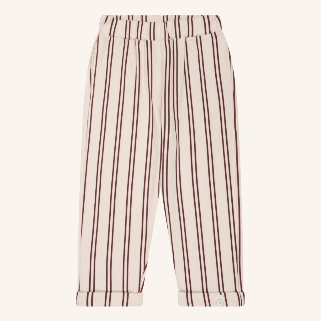 Mex pants burgundy stripe