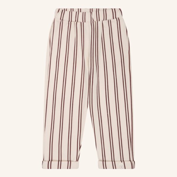 Pantalones mexicanos con rayas burdeos
