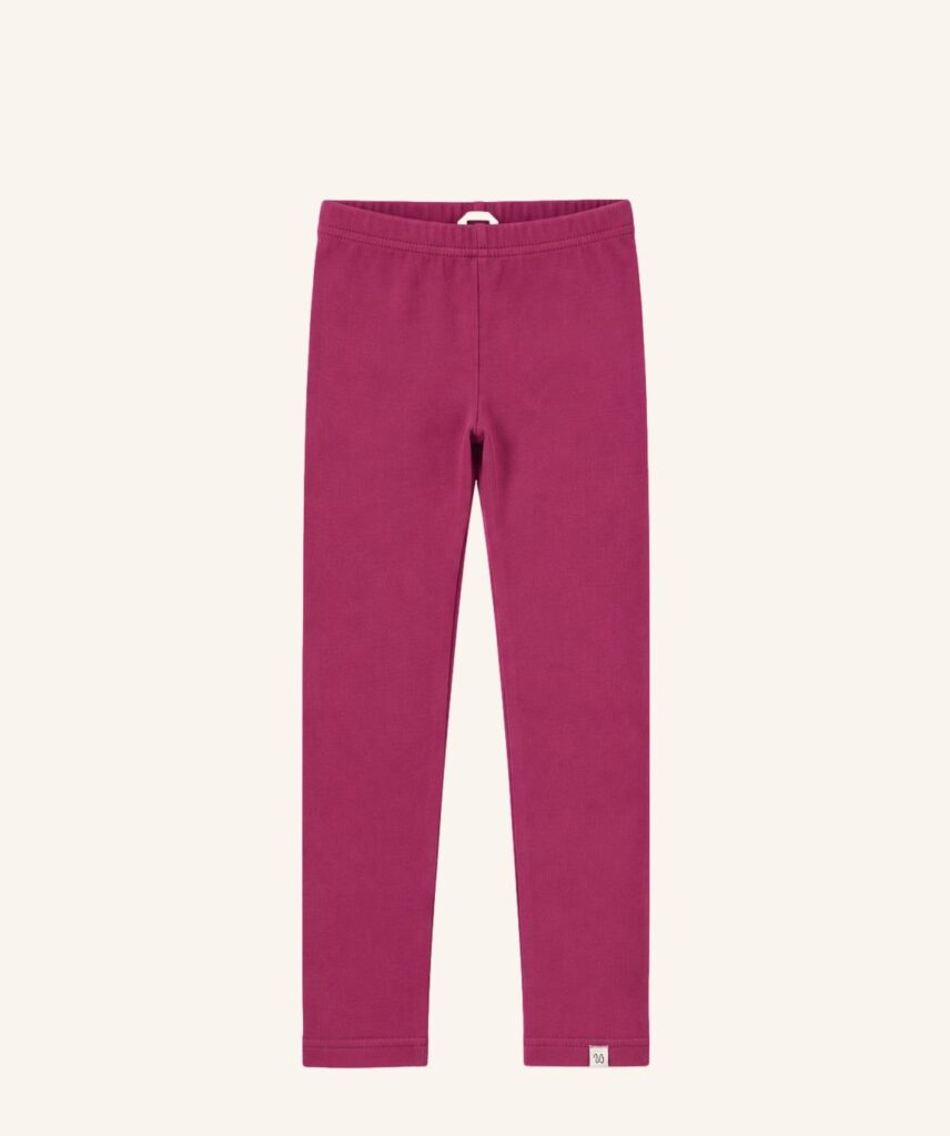 Leggings, rot-violett, gerippt