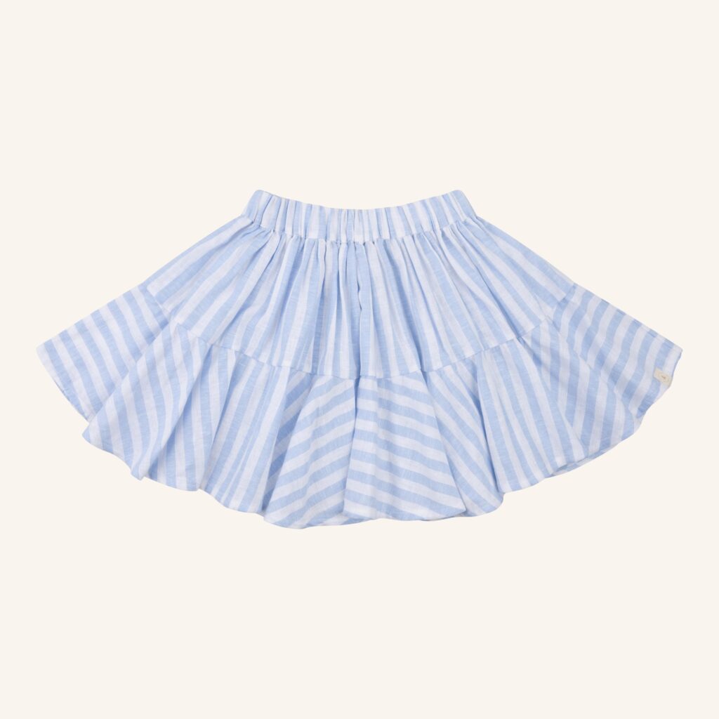 Faith skirt blue stripe