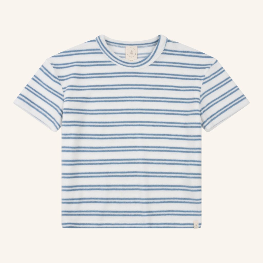 Sem t-shirt bath terry blue stripe