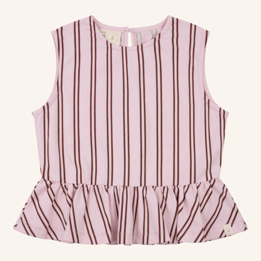 Rose top pink stripe