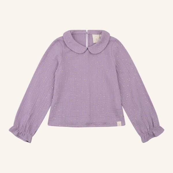 June top lila gold mousseline