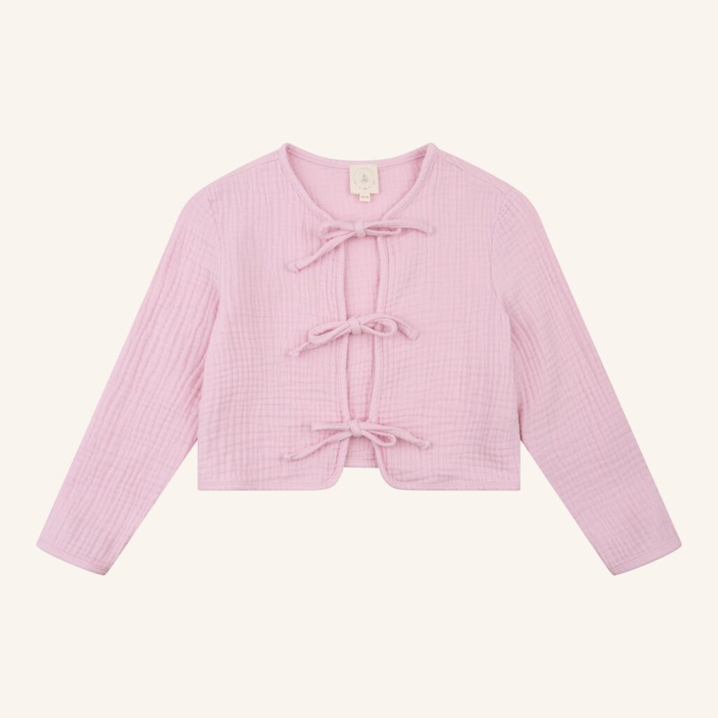 Mikki jacket bow pink mousseline