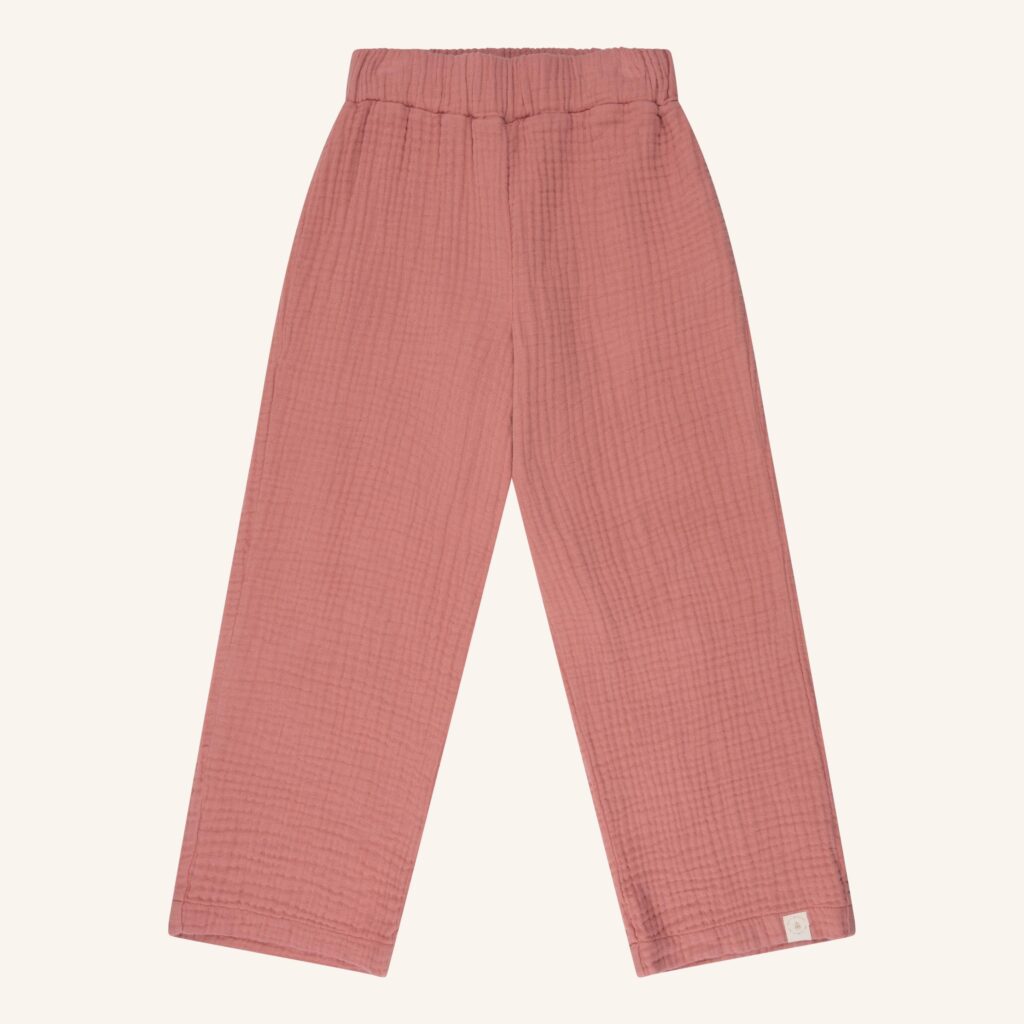 Wide leg dusty rose