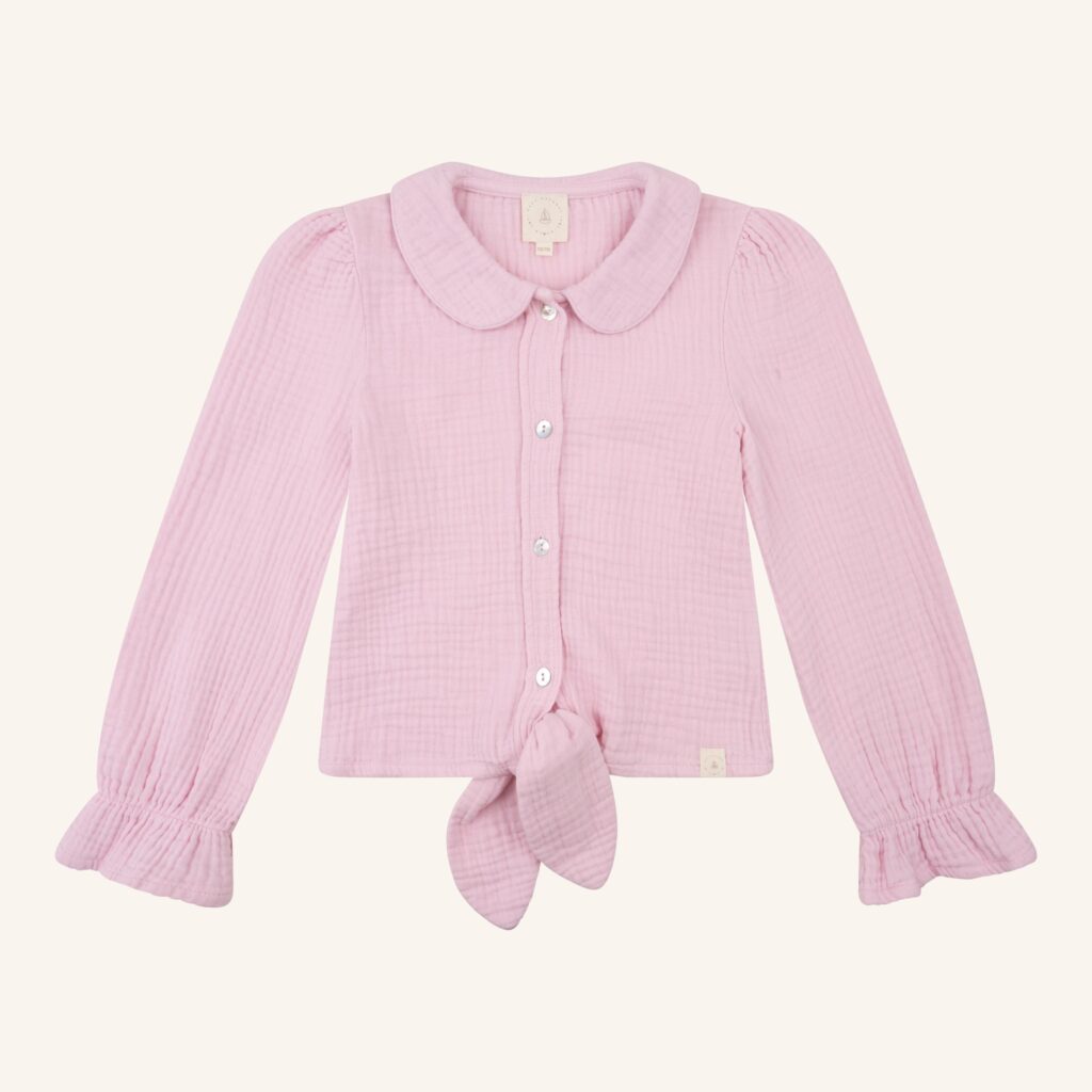 Faye blouse pink mousseline
