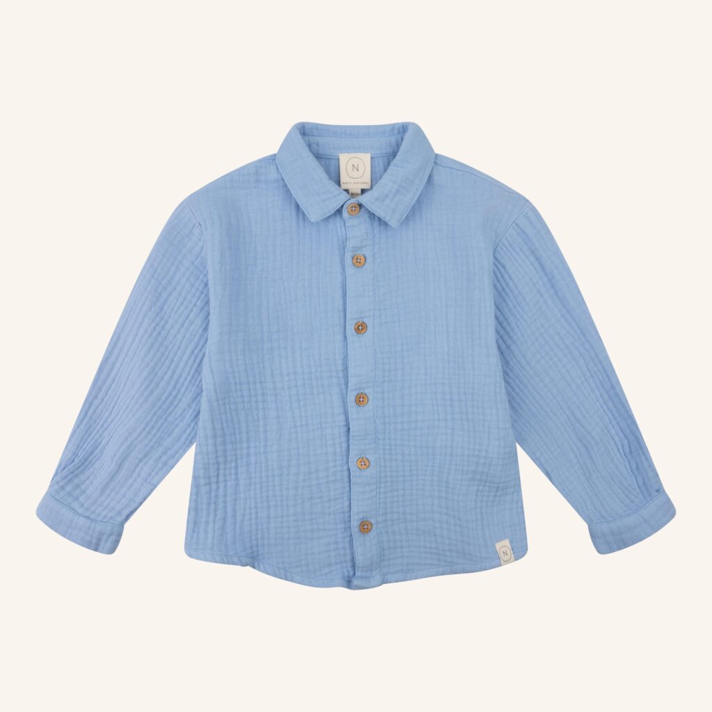 Boyd blouse blue mousseline