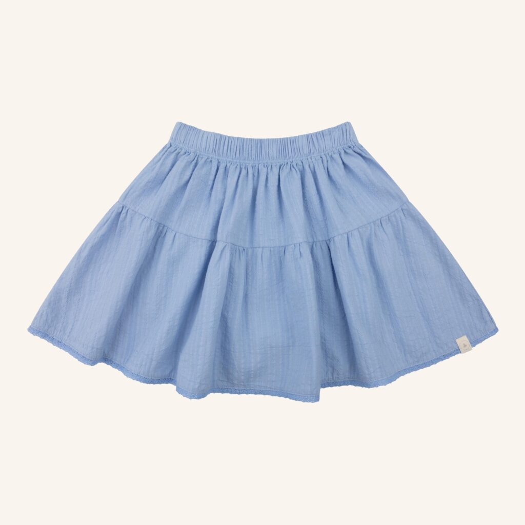 Belle skirt blue broderie