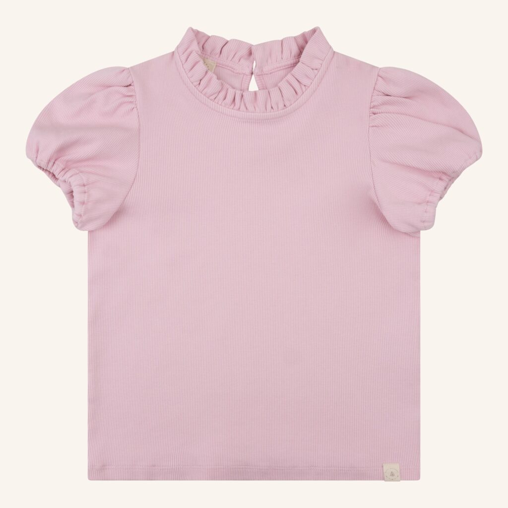 Holly top light pink rib