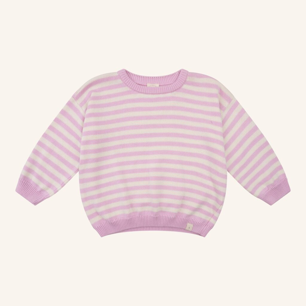 Julie striped knit pink