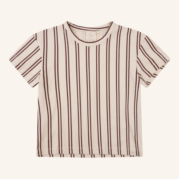 Sem T-shirt burgundy stripe