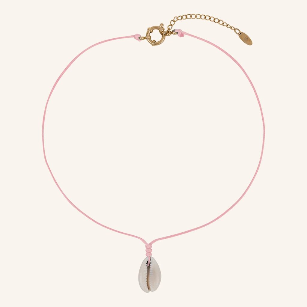 pink shell necklace