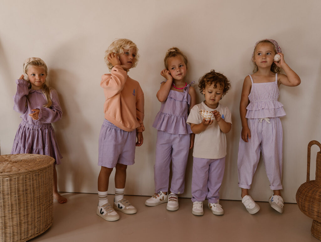 Faith skirt lila gold mousseline