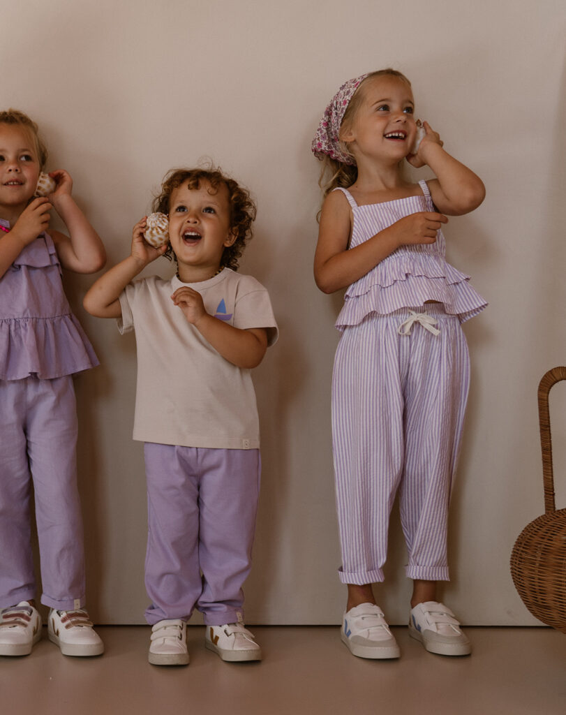 Pien top Lila stripe