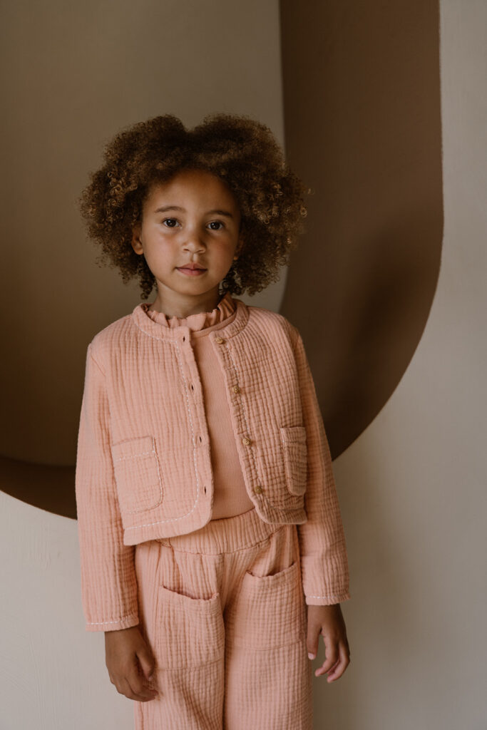 Ruffle top pink sand