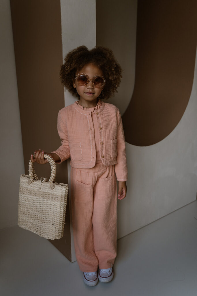 Ruffle top pink sand