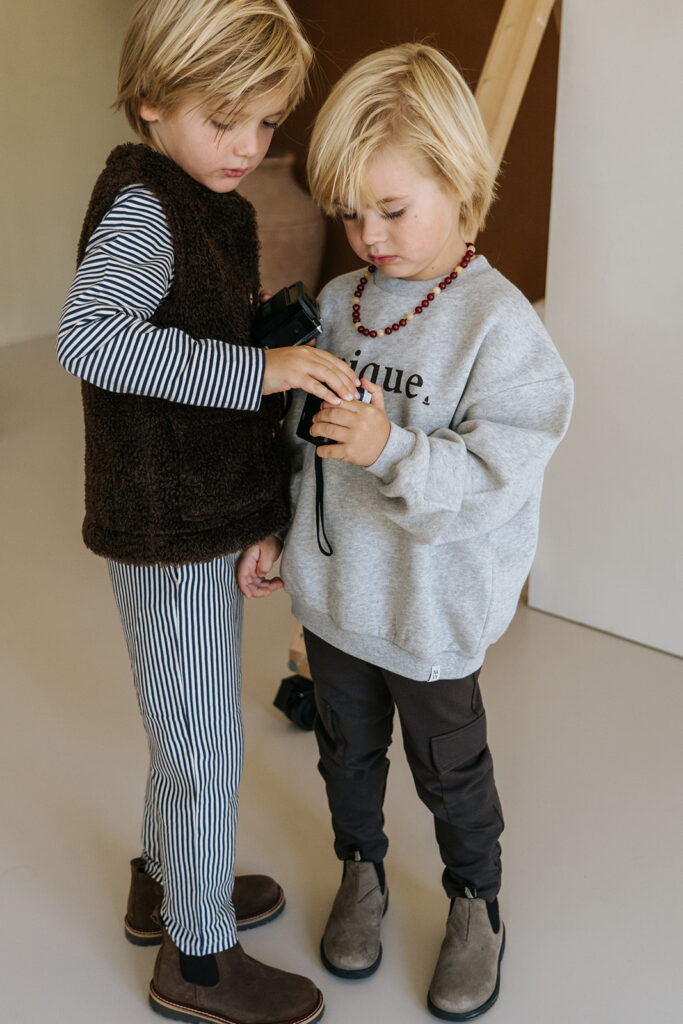 Oversized sweater unique grey/brown